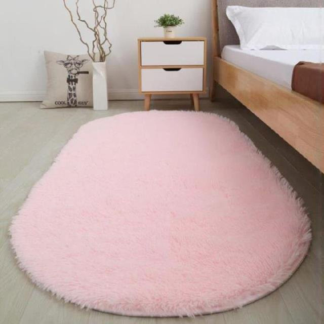 Weicher Kunstfell Teppich in Pink mit langem Haar von Your Warm Home, B/T: 60 x 40 cm - Bild 1