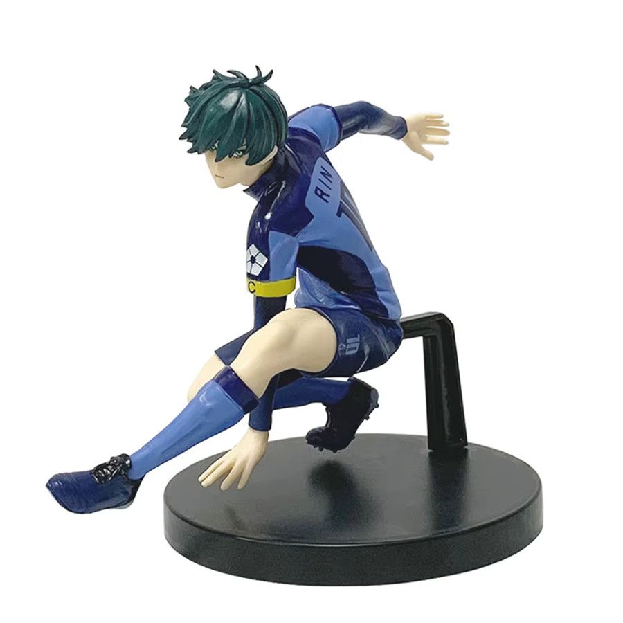 Bandai Blue Lock Anime Figur Nagi Seishirou und Itoshi Rin in blauer Fußballuniform aus PVC, Höhe: 13 cm - Bild 3
