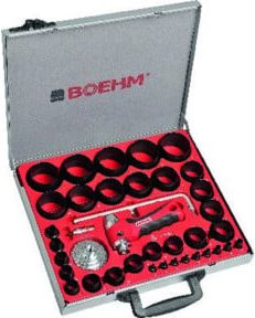 Boehm Ring-Stanzwerkzeug-Satz in Silber mit Behälter für Stanzbereich 2-60mm - Bild 1