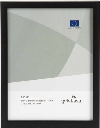 Bilderrahmen goldbuch aus Holz in Schwarz, Breite: 15 cm, Höhe: 20 cm