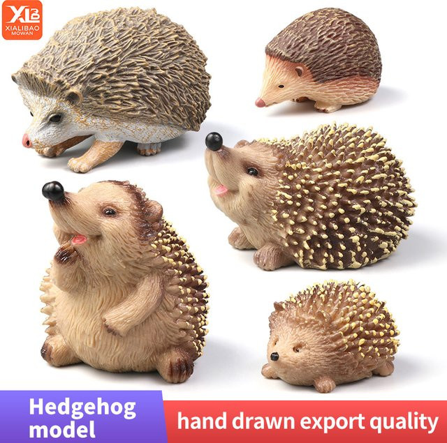 XIALIBAOMOWAN Wildlife World Simulation Igel-Tierset, Actionfiguren-Spielzeug - Bild 1