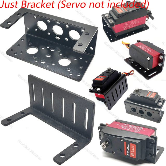 Stemedu Drehmoment-Servo-Metallrahmen-Stützhalter, Zubehör, 1:5 Maßstab, Schwarz - Bild 1