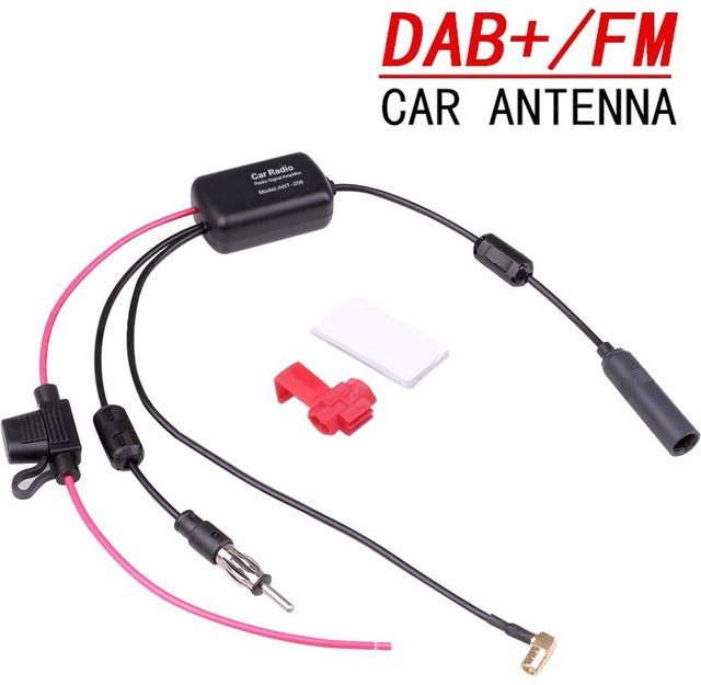 Meiteai-Car&Motor 12V Auto Radio Antennen Verstärker für DAB und FM in Schwarz - Bild 1