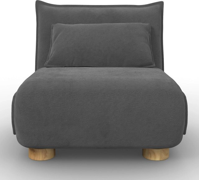 Bessagi Home Schlafsessel Bella Relaxsessel in Dunkelgrau mit Bouclé-Bezug - Bild 1
