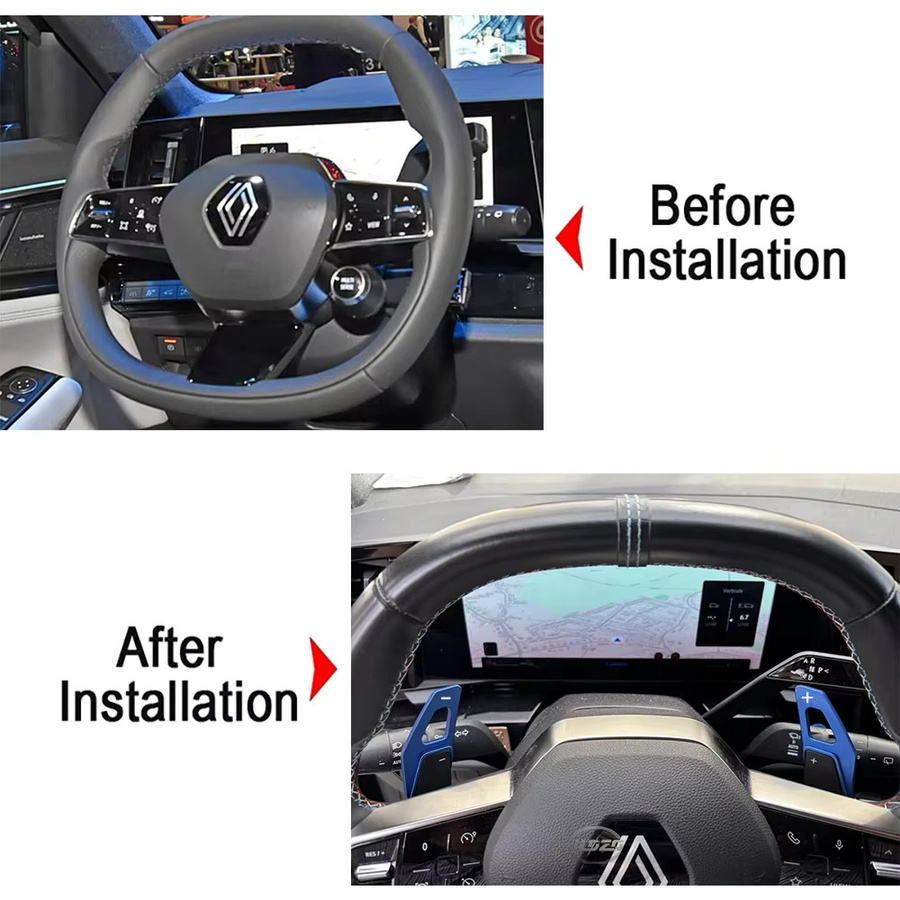Schaltwippen-Verlängerung DSG-Aufkleber für Renault Austral, Espace, Megane E-Tech und Rafale (Modelljahre 2023-2025) - Bild 2