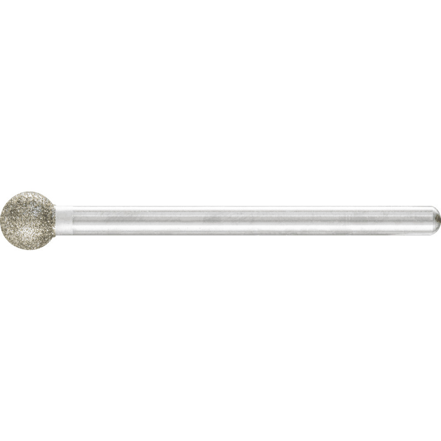 PFERD Diamant-Schleifstift Kugel Silber Durchmesser: 6 mm, Schaft-Durchmesser: 3 mm, Körnung: mittel zum Gravieren und Entgraten - Bild 2