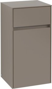 Villeroy & Boch Seitenschrank Collaro in White Oak mit Glastüren, Wandmontage, B/H/T: 40,4 x 74,8 x 34,9 cm - Bild 1