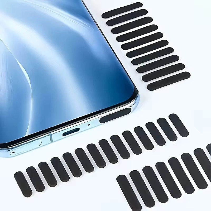 29-teiliges Universal-Telefonwartungsset in Schwarz mit USB-C Staubstopfen, Tastaturreiniger und Lautsprecher-Netzschutz für iPhone und Samsung - Bild 6