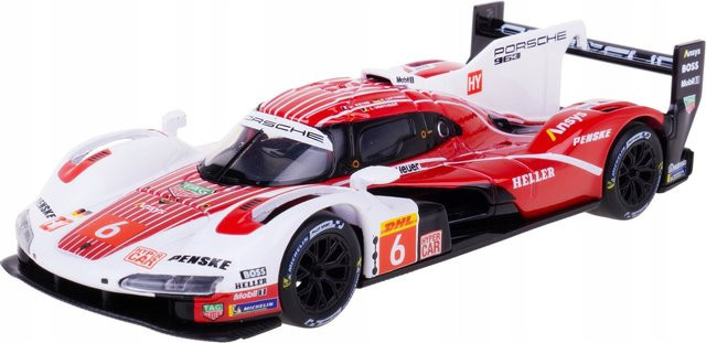Bburago Porsche 963 Penske #6, Modellauto, Maßstab 1:43 - Bild 1