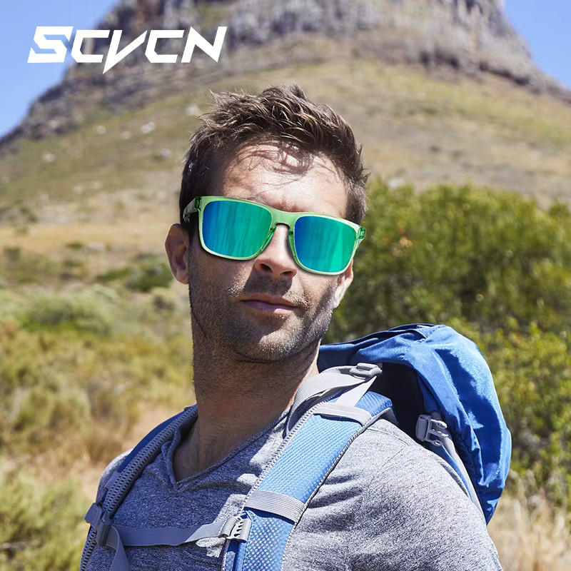 Scvcn Photochrome Sonnenbrille, Vollrand, rechteckig, Mehrfarbig, Unisex - Bild 1