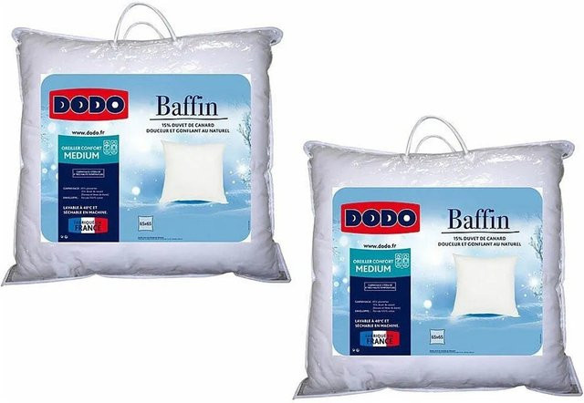 DODO Kopfkissen Baffin Weiß B/B: 65 x 65 cm - Bild 1