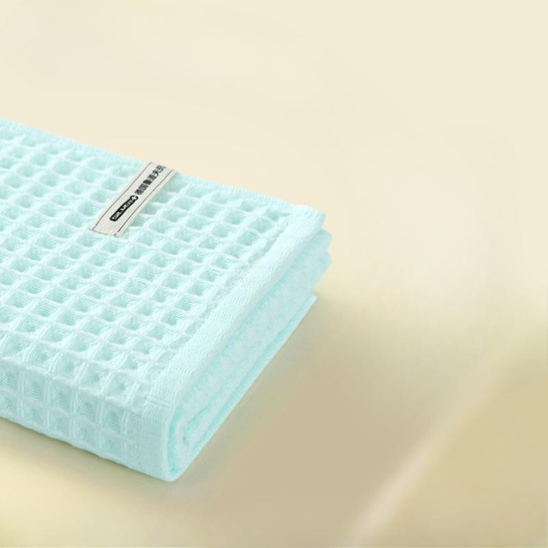 Dreiteiliges Waffel-Handtuch-Set aus reiner Baumwolle von Yiran Furniture mit Aufhängeschlaufe, B/H: 35 x 75 cm - Bild 2