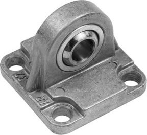 Riegler Sphärische Schwenkaugenbefestigung in Silber, ISO 15552 und ISO 21287, Durchmesser: 50 mm - Bild 1