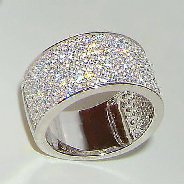 YIRAN Jewelry Damenring, Silber, Messing, Zirkonia - Bild 1