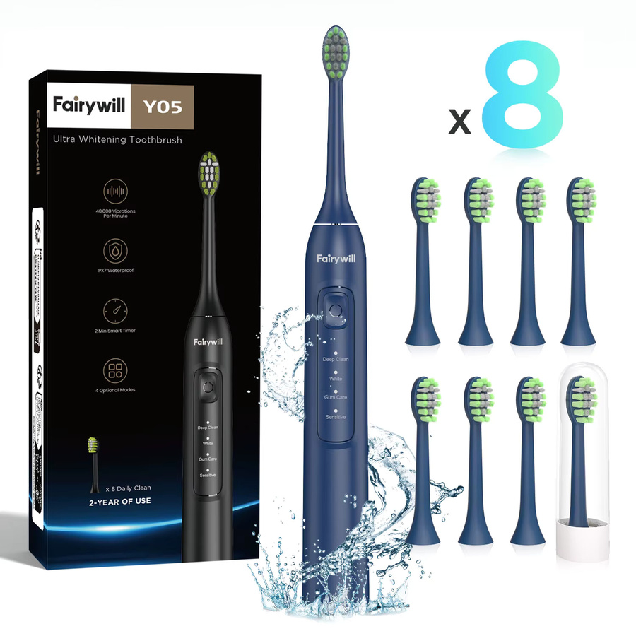 Fairywill elektrische Ultraschall-Zahnbürste, Unisex - Bild 3