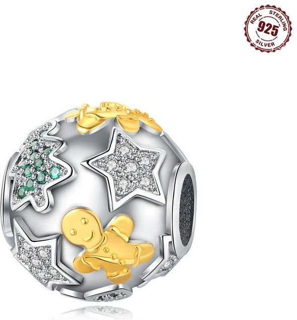 Charms 925 Silber, Perle, Zirkonia, Damen - Bild 1
