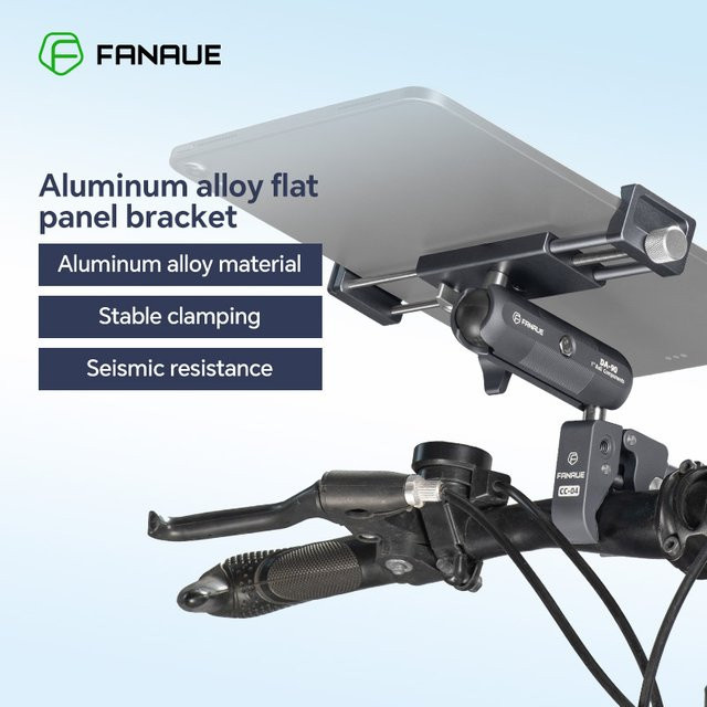 FANAUE Fahrrad-Tablet-Halterung aus Aluminiumlegierung für Rennräder und Sportgeräte, stabil und vibrationsarm - Bild 1