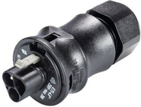 Wieland Electric 96.032.0153.1 Rundstecker Stecker gerade Schwarz mit 3 Polen - Bild 1