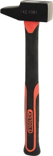 KS Tools Schlosserhammer mit Fiberglasstiel in Schwarz, 800g - Bild 1