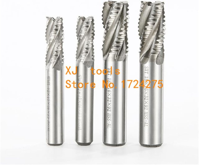 KAVTECNC TOOLS HSS-AL 4F Schruppfräser für Endmill und Kantenfräsen in Silber - Bild 1