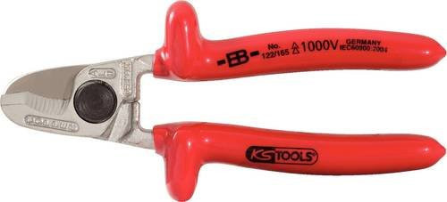 KS Tools CLASSIC Einhand-Kabelschneider 1000V, rot, 165 mm - Bild 1