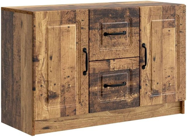 vidaXL Sideboard Altholz in Braun aus Holzwerkstoff für Wohnzimmer, Esszimmer oder Home Office, B/T/H: 89 x 34,5 x 57 cm - Bild 1
