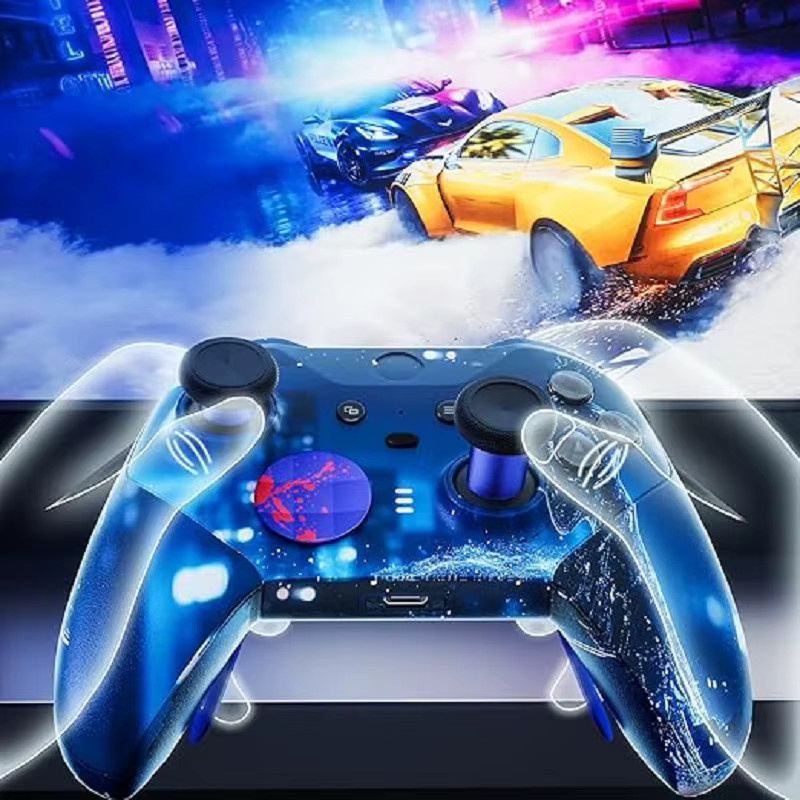 CHARM FOCUS 14-in-1 Kit für Xbox Elite Series 2 Controller mit 6 Metall-Daumensticks in Blau - Bild 3