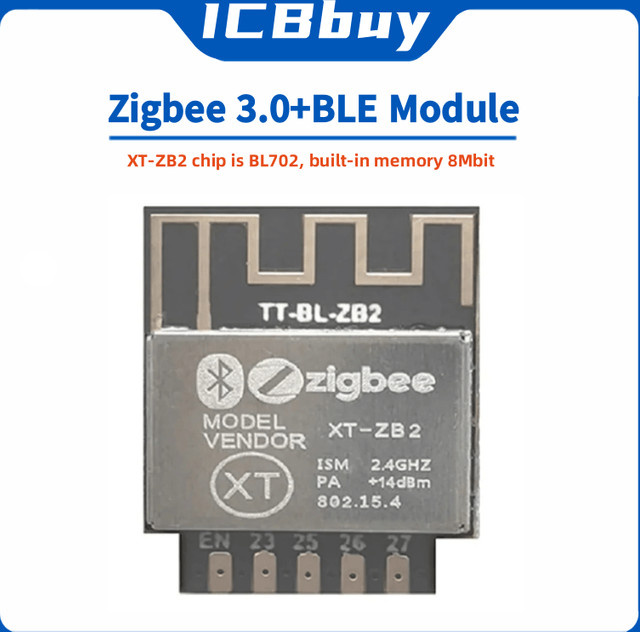 QSZNTEC XT-ZB2 BL702 Serie Hochleistungsmodul mit Zigbee 3.0 und BLE 5.0 in Transparent und Schwarz - Bild 1