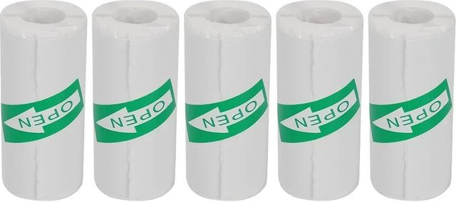 PKFC Mini-Thermopapier-Drucker mit selbstklebenden Etikettenaufklebern in Weiß, 57 x 25 mm - Bild 1