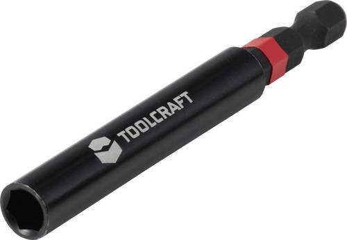 TOOLCRAFT Bithalter 80mm in Schwarz aus Edelstahl mit 1/4 Zoll (6,3 mm) Anschluss - Bild 1