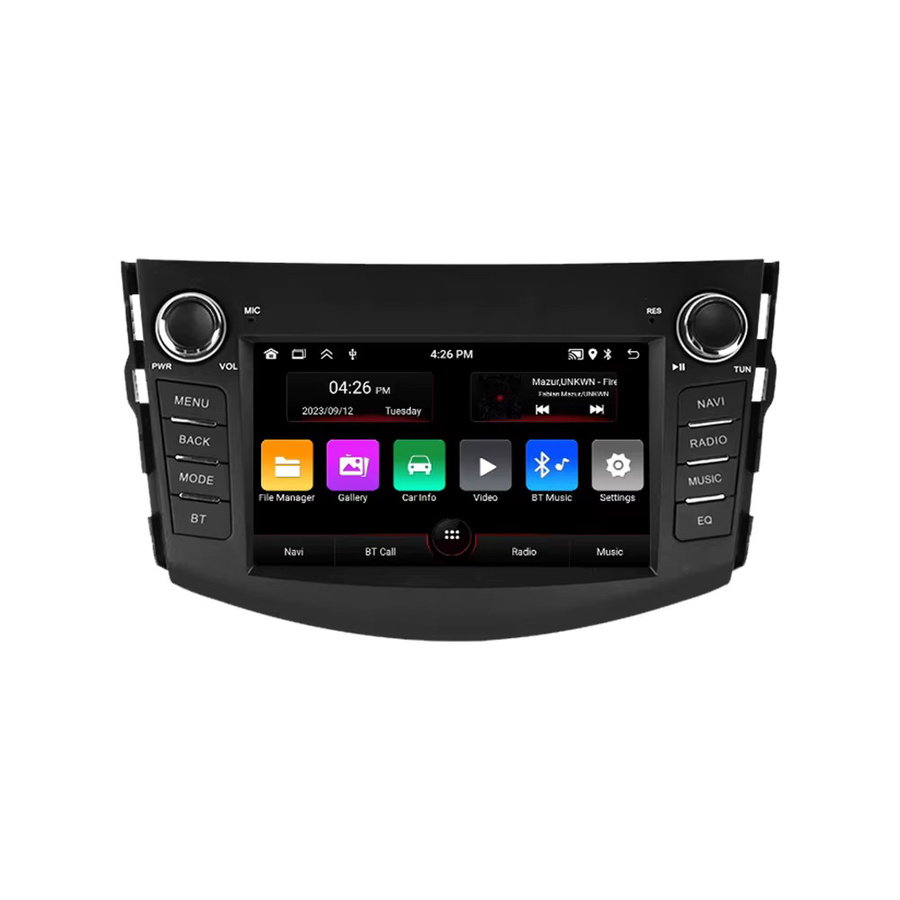 MEKEDE 7 Zoll Carplay Android Auto GPS Multimedia-Stereo für Toyota RAV4 2006-2012, 2 Din Head Unit, Schwarz - Bild 7