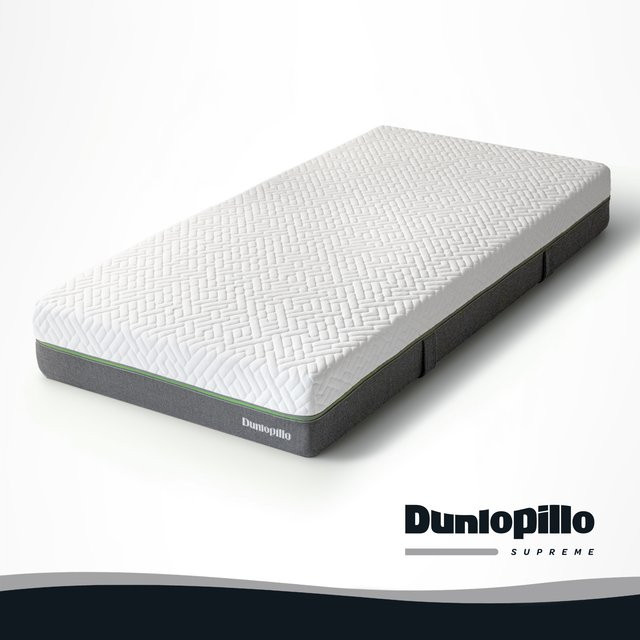Dunlopillo Supreme T 1.000 Taschenfederkernmatratze H2 mit abnehmbarem Bezug, Weiß, B/T/H: 120 x 200 x 25 cm - Bild 1