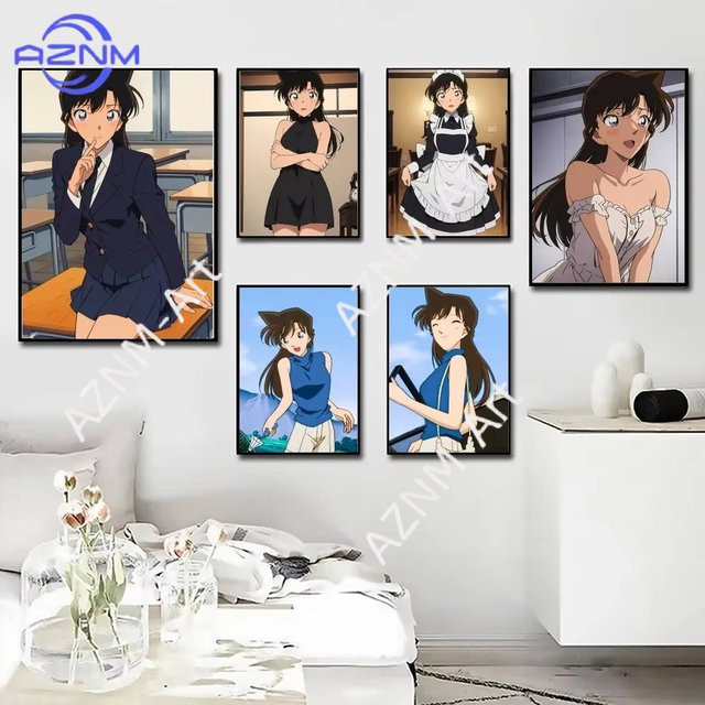 KAYOU Anime Poster Mouri Ran Detective Conan Kunstdruck Illustration Mehrfarbig - Bild 1