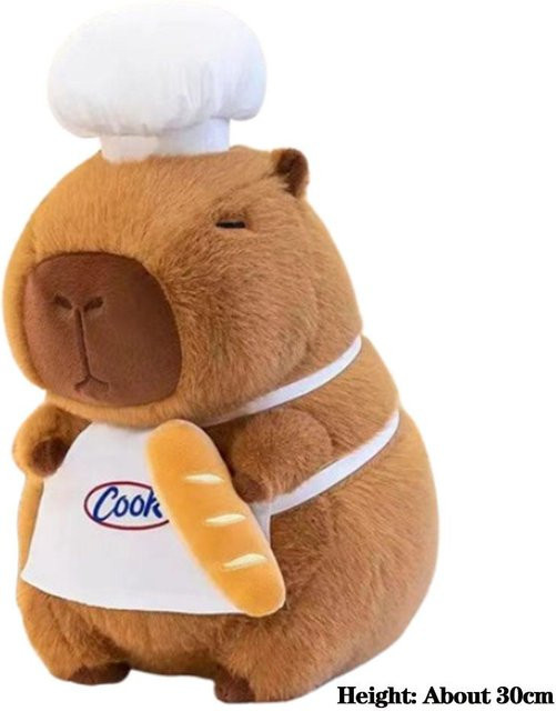 Linyi toy Capybara Plüschpuppe, Stofftierpuppe, Braun - Bild 1