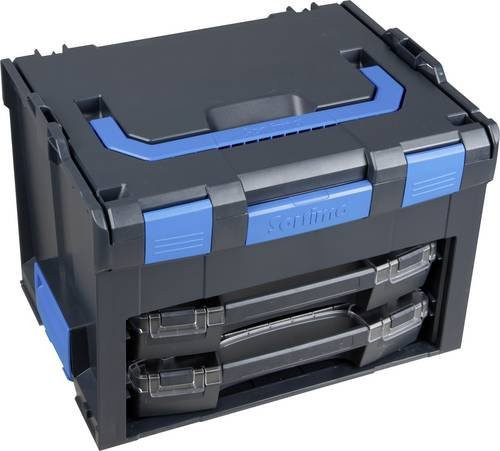 Sortimo LS-BOXX 306G Transportkiste aus Kunststoff in Anthrazit mit Einsätzen, B/H/T: 44,2 x 32,2 x 35,7 cm - Bild 1
