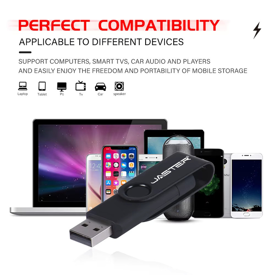 Jaster USB-C Flash-Laufwerk Typ C USB 3.0 Dual-Use Pen Drive für Computer und Handy - Bild 3