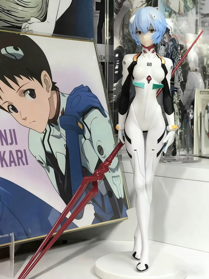 Bandai Evangelion Anime EVA Ayanami Rei Actionfiguren, Einzelfigur, Kunststoff, Weiß - Bild 2
