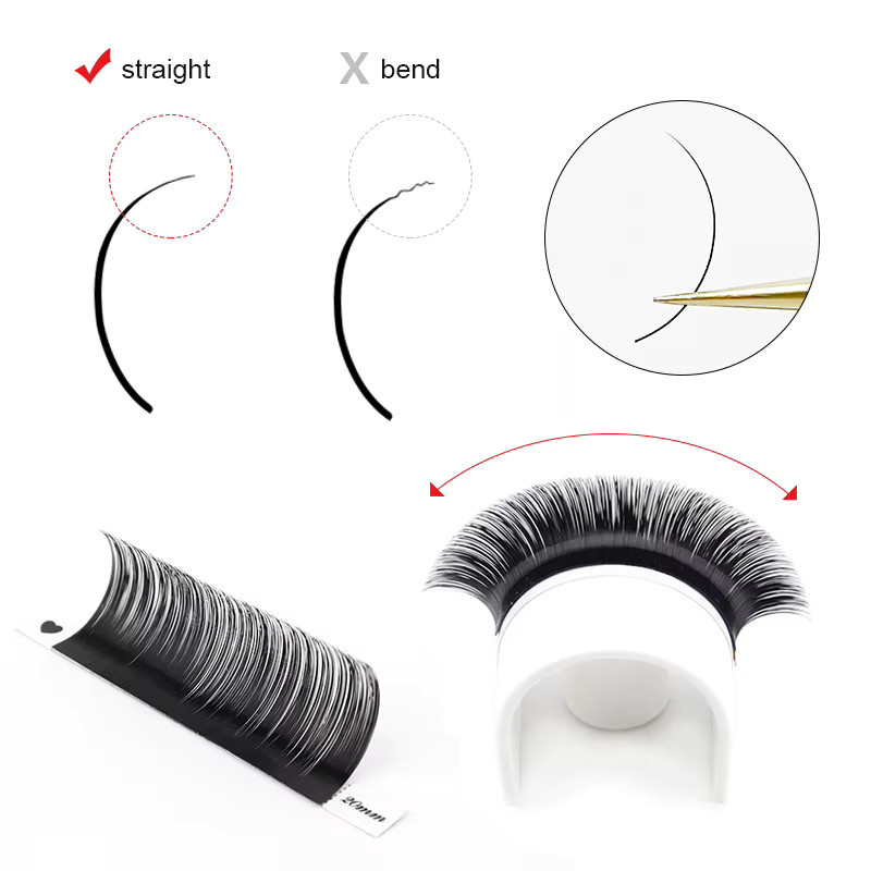 Winky Beauty Wimpernverlängerung, matt-schwarz, 12 Reihen - Bild 1