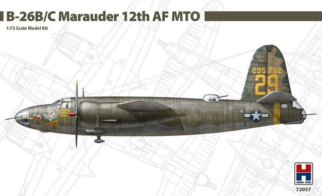 Hobby 2000 B-26B/C Marauder, Modell, 1:72, Grau - Bild 1
