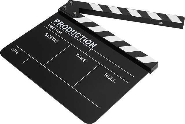 ZuiyouPet1 Acryl Klapptafel für Film und Fotografie in Schwarz und Weiß, B: 30 cm, H: 25 cm - Bild 1