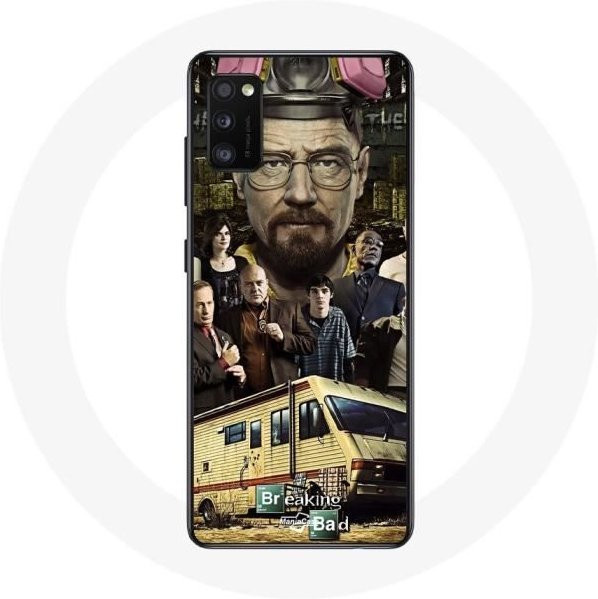 MANIACASE Handyhülle für Oppo A16 mit Breaking Bad Heisenberg Crews Design in Schwarz und Multicolour - Bild 1