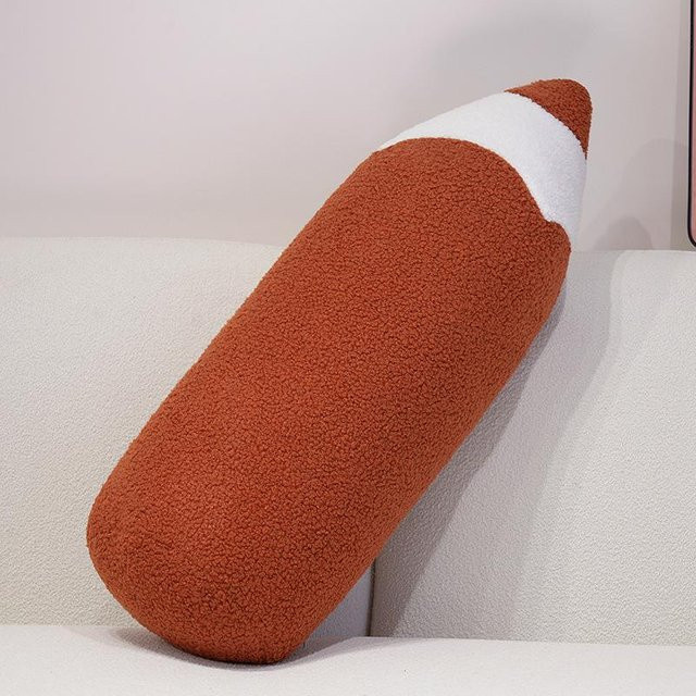Buntes Bleistift Plüschkissen in Mehrfarbig, weiches Wurfkissen und Dekokissen für Kinder, Länge: 70 cm - Bild 1