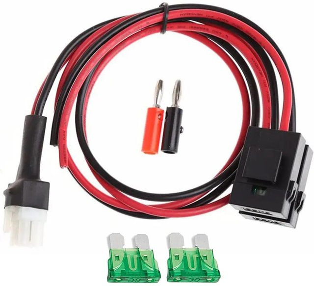 ANENG 6-poliges DC-Stromkabel 30 Ampere für Kenwood TS-50s TS-60s TS-140 TS-440 TS-450 und ICOM IC-706, Farbe: Rot, Länge: 1 m - Bild 1