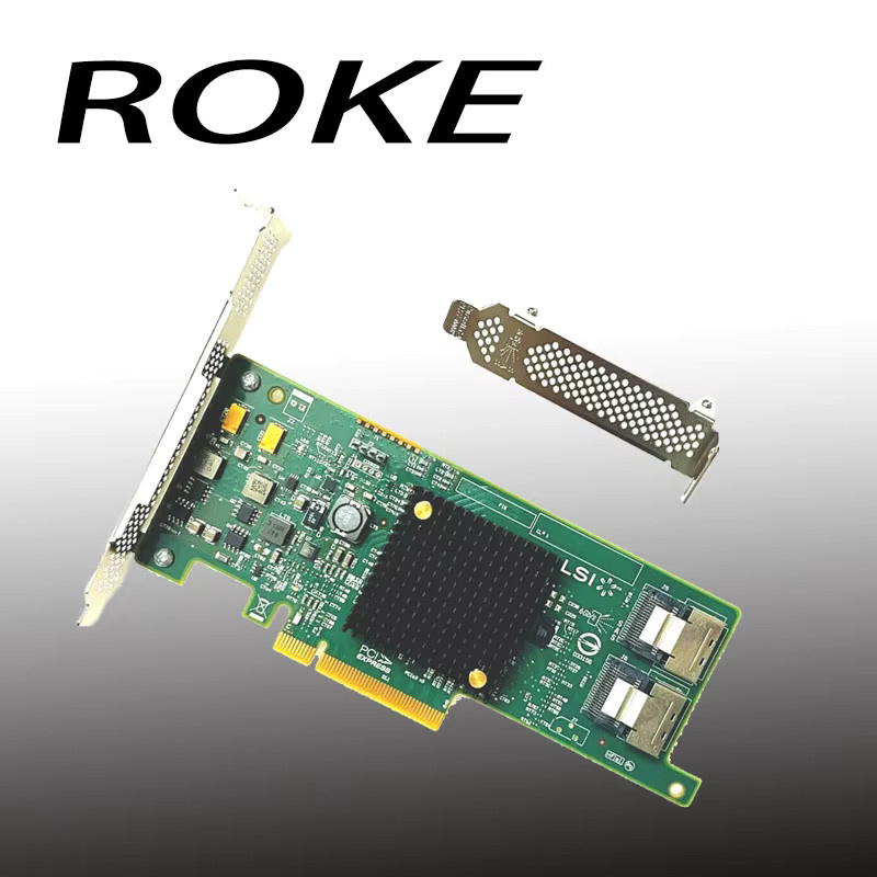 LSI 9207-8i SAS HBA Controller Card im IT-Modus für ZFS FreeNAS und UnRAID inklusive 2 SATA-Kabel - Bild 2