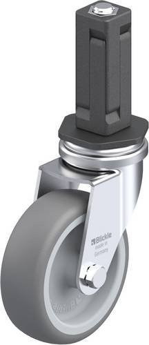 Blickle LRA-TPA 75G-EV03 Lenkrolle in Silber und Grau mit 75 mm Rad-Durchmesser und 75 kg Tragfähigkeit - Bild 1