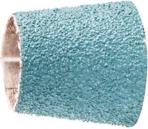PFERD TOOLS Zirkon Schleifhülse GSB Konisch Ø 22-29 x 30 mm, Farbe Türkis, für hohen Abtrag auf Stahl - Bild 1