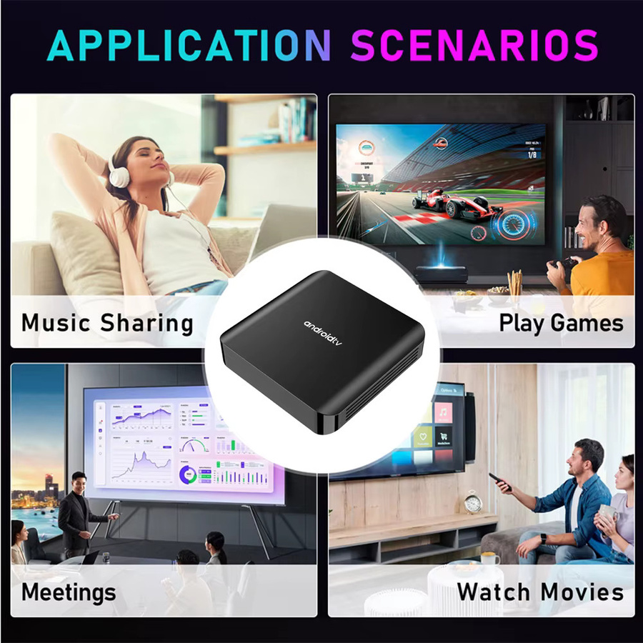 CLIBABIQBOX Android 14 TV-Box mit 8K Auflösung, Allwinner H313 Quad-Core, 5G Dual WLAN und Bluetooth 5.0, Media Streamer in Schwarz - Bild 5
