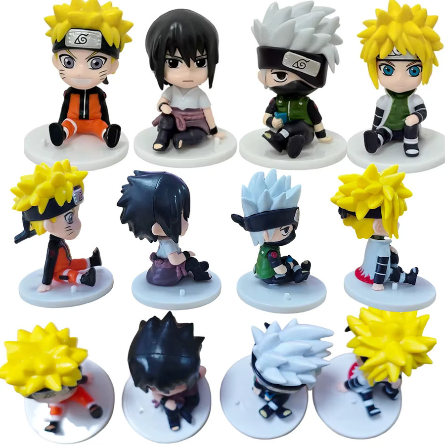 Bandai Naruto Anime-Figuren, 8-teiliges Set, PVC-Modell, bunt / mehrfarbig - Bild 4