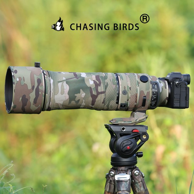 CHASING BIRDS Tarnlinsenmantel für SIGMA 150–600 mm F5–6,3 DG DN OS Sports mit Sony E-Mount, wasserdichte Objektivschutzhülle in Green/Multicolour - Bild 1