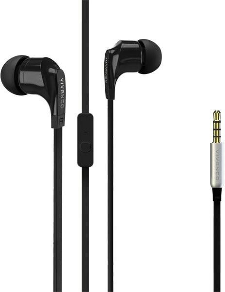 Vivanco talk (36483) In-Ear Kopfhörer in Schwarz mit 3,5 mm Klinkenanschluss - Bild 1